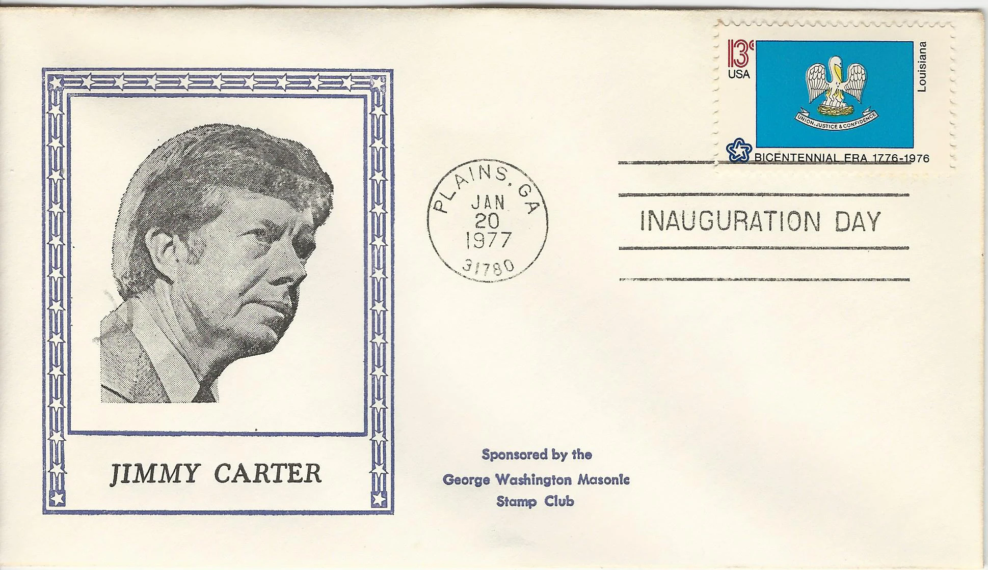 Inauguration Jimmy Carter Postmark #1: Washington, DC —&hellip;